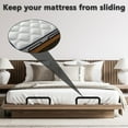 thumbnail image 4 of 4 Pcs Mattress Slide Stopper, Boriyuan 3.5inch Tall Mattress Retainer Bar Bracket, Non-Slip Metal Mattress Stabilizers for Wooden Bed Frame (Black), 4 of 9