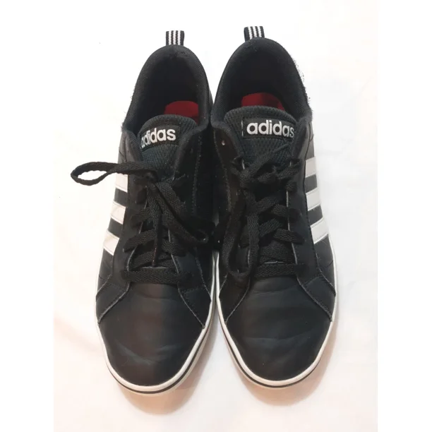 Adi - das Mens VS Pace Black And White Casual Shoes Sneakers Size 9.5