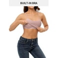 thumbnail image 4 of Women's Cotton Cropped Camisole Adjustable Straps Undershirts Built in Bra, 4 of 6