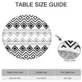 thumbnail image 4 of Stretch Fit Round Tablecloth, Boho Mandala Design, Water Resistant and Reusable, Perfect for Camping, Picnic, Dining, Outdoor Use, 4 of 4