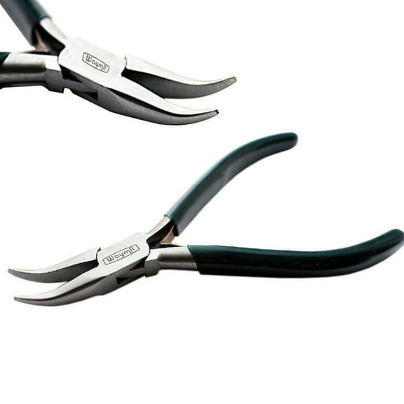 Bent Nose Pliers 45º Smooth Chain Jaws Jewelry Making Hobby Craft Wire Work