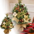thumbnail image 1 of Flocked Mini Holiday Desktop Ornament Seasonal Tabletop Festive Home Decoration for Christmas Tree Display, 1 of 5