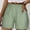 🔥 Green, variant on USSUMA Womens Lightweight Utility Cargo Shorts with Elastic Waist Breathable Straight Leg Five Inch Inseam Pull On Multi Pocket Durable Travel Workwear Casual Summer Shorts, Utility, Workwear