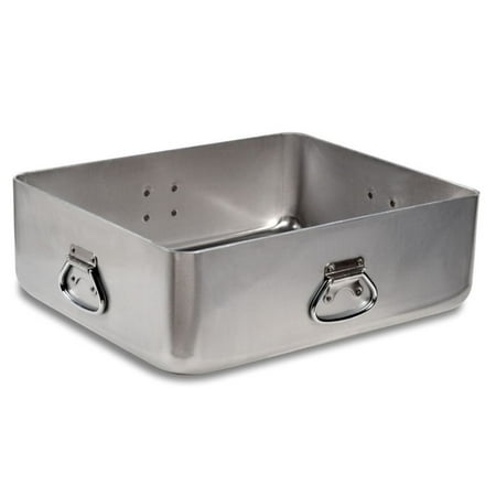 

Extra Heavy Gauge Aluminum Roaster. Handles on All Four Sides 21 x 17 X 7 High. Optional Cover: See Item #68392