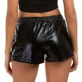 thumbnail image 3 of MSJUHEG Womens Shorts Biker Shorts Women Shorts for Women High Waisted Wide Leg Shorts Knee Length Women's Shorts Polyester Black L, 3 of 5