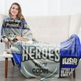 thumbnail image 6 of DAJU Police Gifts for Women/Men Blanket Flannel Soft and Comfortable Anti static Bed Sofa Blanket(30*40inch), 6 of 6