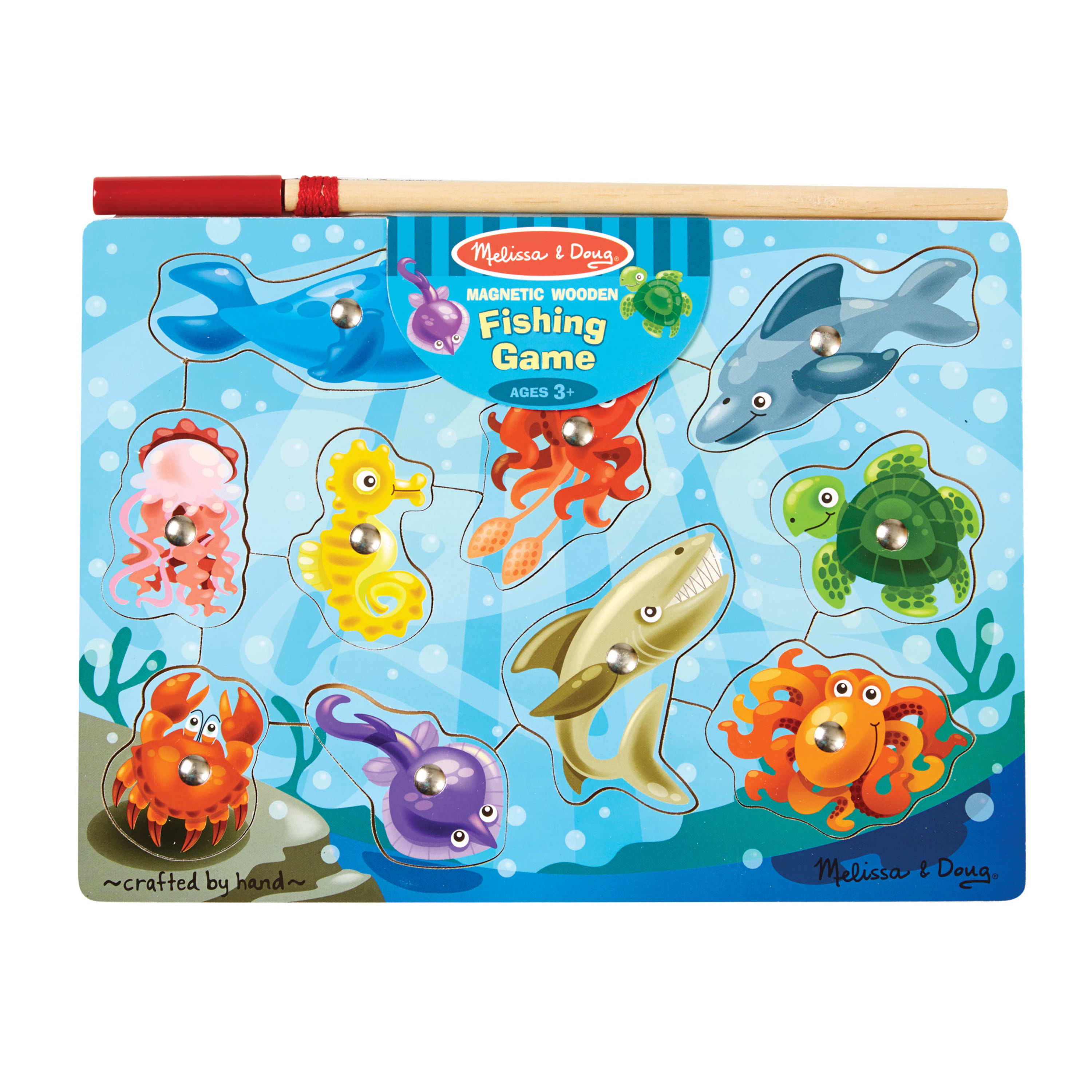 Melissa & Doug Catch & Count Wooden Fishing Game for sale online 