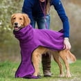 thumbnail image 4 of Pet Clothes Dog Towelling Drying Super Absorbent Robe Soft quick drying Polyester Sleepwear Coat Warm Apparel ShopWise Round, 4 of 12