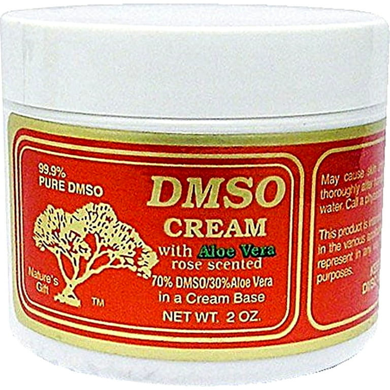 DMSO Cream with Aloe Vera Rose Scented - 2 oz - Walmart.com