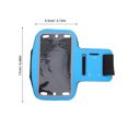 thumbnail image 3 of Sac à Bras en Néoprène Bleu pour Téléphone Intelligent avec Fonction Écran Tactile Sangle Réglable pour Course et Sports Extérieurs 5.5 Pouces, 3 of 8