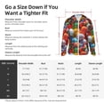thumbnail image 4 of Yiaed Easter Eggs Print Sun Shirts UPF 50+ Protection Hoodie Rash Guard Shirt UV Shirt Long Sleeve Fishing Outdoor Lightweightase-Small, 4 of 5
