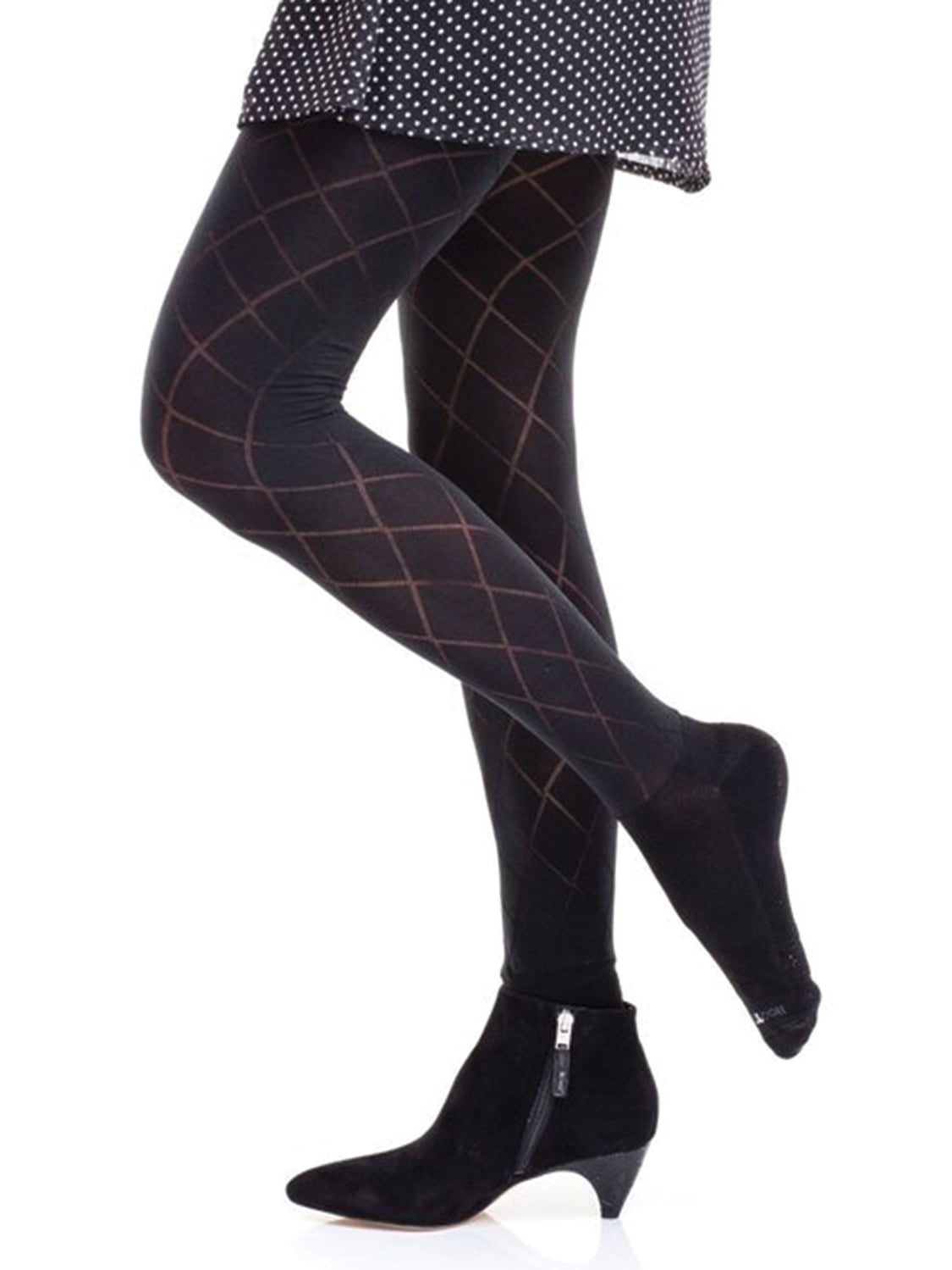 Women's Boot Foot Patterned Tights 