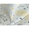 thumbnail image 4 of Ambesonne Grunge Quilted Bedspread Set 3 Pcs, Roses Flowers, King Size, Yellow Grey White, 4 of 5