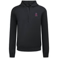 thumbnail image 2 of Men's Levelwear  Black Los Angeles Angels Technic Insignia Quarter-Zip Hoodie, 2 of 3