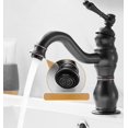 thumbnail image 3 of robinet De Lavabo Robinet De Salle De Bain Rtro Chaud Et Froid En Cuivre, Noir, Surlev, 3 of 5