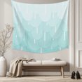 thumbnail image 5 of Blue Ombre Tapestry for Bedroom Wall Hanging Tapestry, Farmhouse Stripes Modern Abstract Art Ceiling Backdrop Tapestries Poster Blanket Wall Decor for Teens Room Living Room Dorm 51" x 59", 5 of 8