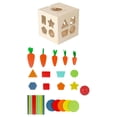 thumbnail image 3 of Juguetes de madera Montessori para granja, juego de cosecha de zanahorias, Juguetes educativos de aprendizaje multifuncionales para niños y niñas en, 3 of 8