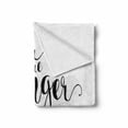 thumbnail image 2 of Your are Stronger than You Think Soft Flannel Fleece Throw Blanket, Inspirational Inscription Greeting Wisdom of Life, Cozy Plush for Indoor and Outdoor Use, 50" x 60", Black and White, by Ambesonne, 2 of 6