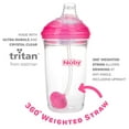 thumbnail image 3 of Nuby 360º Straw™ Sipper Cup (10 Oz.) Color: pink Size: one size, 3 of 7