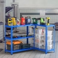 thumbnail image 3 of Costway 4PCS 5-Tier Étagère en Métal Réglable Robuste Utilitaire Rack de Stockage Bleu, 3 of 9
