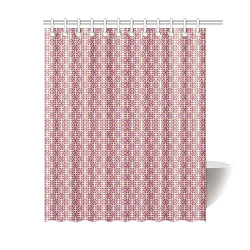Atabie Pink And Brown Pattern Bathroom Shower Curtain 60x72 Inch Com Atabie Pink And Brown Pattern Bathroom, Pink And Brown Shower Curtain