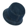 thumbnail image 2 of Baqcunre Cowboy Hat, Unisex Bucket Hat Washed Jean Denim Bucket Cap Adjustable Sun Hats for Women Travel Summer Outdoor Fisherman Cap, Cowgirl Hat, Cowboy Hats for Women, Cowboy Hat Men, 2 of 8
