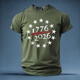 thumbnail image 3 of 250Th Anniversary Usa Shirt Men's T Shirts Graphic T Shirts Men's Casual Short Sleeve T Shirt Comfortable Breathable Tee for Daily Wear Couples Matching Outfit, 3 of 4