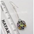 thumbnail image 3 of SilverStarJewel 925 Silver Peridot, Amethyst, Iolite, Citrine, Blue Topaz Earrings 1.6", 3 of 3