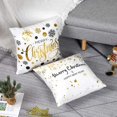 thumbnail image 4 of Funda de almohada, juego de 4 fundas de cojín cuadradas con estampado de copos de nieve de algodón y lino para cama, coche, hogar, sofá, 45 x 45 cm (SetB) esquí esquí Gafas de esquí, 4 of 5