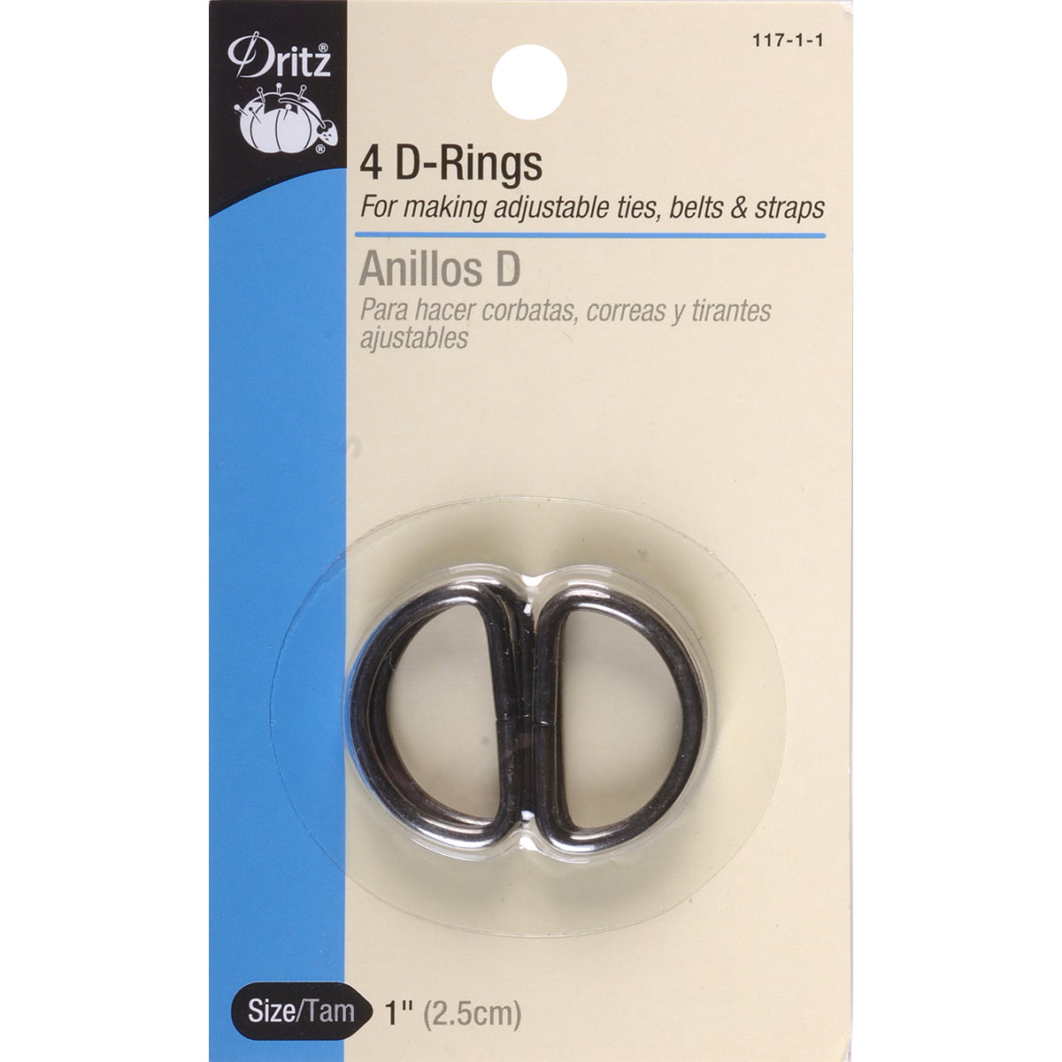 24-Piece 1/2-Inch White Dritz Home 44347 Plastic Rings 