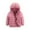 Pink, variant on Godderr Toddler Kids Boys Girls Winter Coats Solid Color Cotton Jacket for 2-12 Years Lightweight DownJacket Baby Puffer Hooded Coats Outerwear