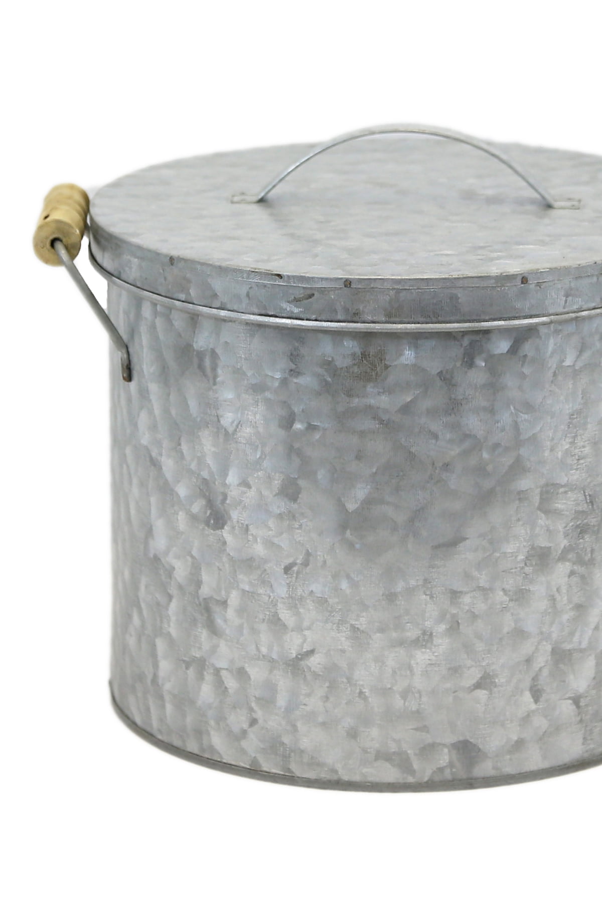 Galvanized Ice Bucket 8in. Tall x 9in. Wide 9.25in. Tall With Lid