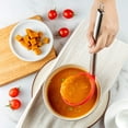 thumbnail image 2 of 2 Pièces Silicone Cuillère à Soupe Poignée en Acier Inoxydable Ustensile de Cuisine pour Servir la Soupe (Louche), 2 of 4