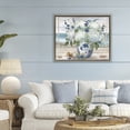 thumbnail image 3 of Stupell Industries Coastal Seaside Hydrangea Bouquet in Window Brown Floating Frame Canvas Art, 31 x 25, by Nan, 3 of 8