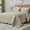 Beige, variant on Bedspreads 128x120 Extra Wide Quilt for Tall California Bed Lightweight 3 count Quilted Coverlet Pillow Shams Set Pure White