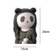 thumbnail image 5 of Figura decorativa de panda, estatua de animal de dibujos animados, de resina, hecha a mano, para el hogar. Negro, 5 of 9