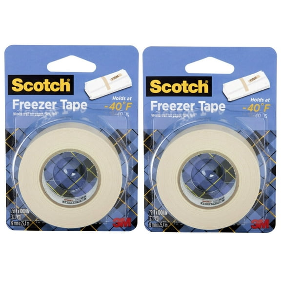 Scotch Freezer Tape, 3/4 x 1000 Inch, 2-PACK