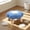Blue, variant on Homenest Decorative Stool, Flower Shaped Accent Stool with Soft Cushion and Solid Wood Legs, Small Footstool, Ottoman, Teens Chair for Living Room, Bedroom