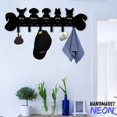 thumbnail image 4 of Handmadetneonsign Dog Coat Rack Wall Hanger, Cute Dog Metal Wall Hooks, Dog Keys Holder Home Decor 74850, 4 of 5