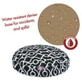 thumbnail image 4 of Majestic Pet Athens Round Dog Bed Treated Polyester Removable Cover Black Large 42 x 42 x 5, 4 of 5