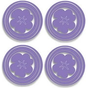 Purple Hooplas Flowers/Circles Wall Accent Stickers