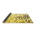 thumbnail image 2 of Ahgly Company Indoor Round Oriental Yellow Industrial Area Rugs, 3' Round, 2 of 4