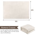 thumbnail image 2 of Area Rugs for Living Room,Yamaziot 6'x9' Washable Rug, Bedroom Area Rug Carper for Dining Room, Non Slip Modern Accent Carpet, Solid Beige, 2 of 9