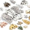 thumbnail image 5 of 100g (About 20-40pcs) Mixed Alloy Elephant Charms Tibetan Animal Elephant Head Charms Pendants Jewelry Findings for Bracelets Necklace Crafts Making, 5 of 7
