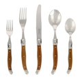 thumbnail image 1 of Ensemble de Couverts Laguiole 20 Pcs, Grain de Bois, 1 of 10