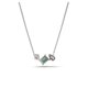 thumbnail image 4 of Collar Swarovski Mesmera con piedras verdes y transparentes rodio, 4 of 5