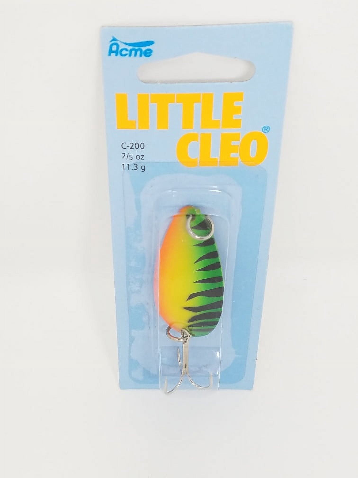 Acme Tackle Little Cleo Fishing Spoon Fire Tiger 2/5 oz.