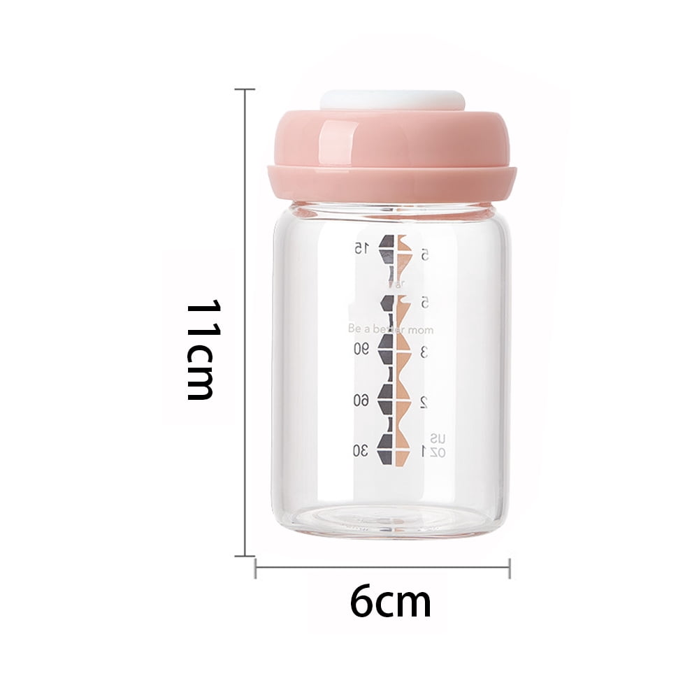 Breastmilk Storage Bottle, Thermal Shock Resistant, Leakproof Design for Reliable Storage, Wide Neck Bottles Simplify Cleaning, Compatible with Common Pumps (2 PCS)