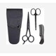 thumbnail image 4 of Beard Scissors/nose Scissors /mustache Comb Multi Functions Grooming Kit Gift Set Beard Trim Scissor Kit Trimming Nasal Hair For Men With Storage Bag, 4 of 5