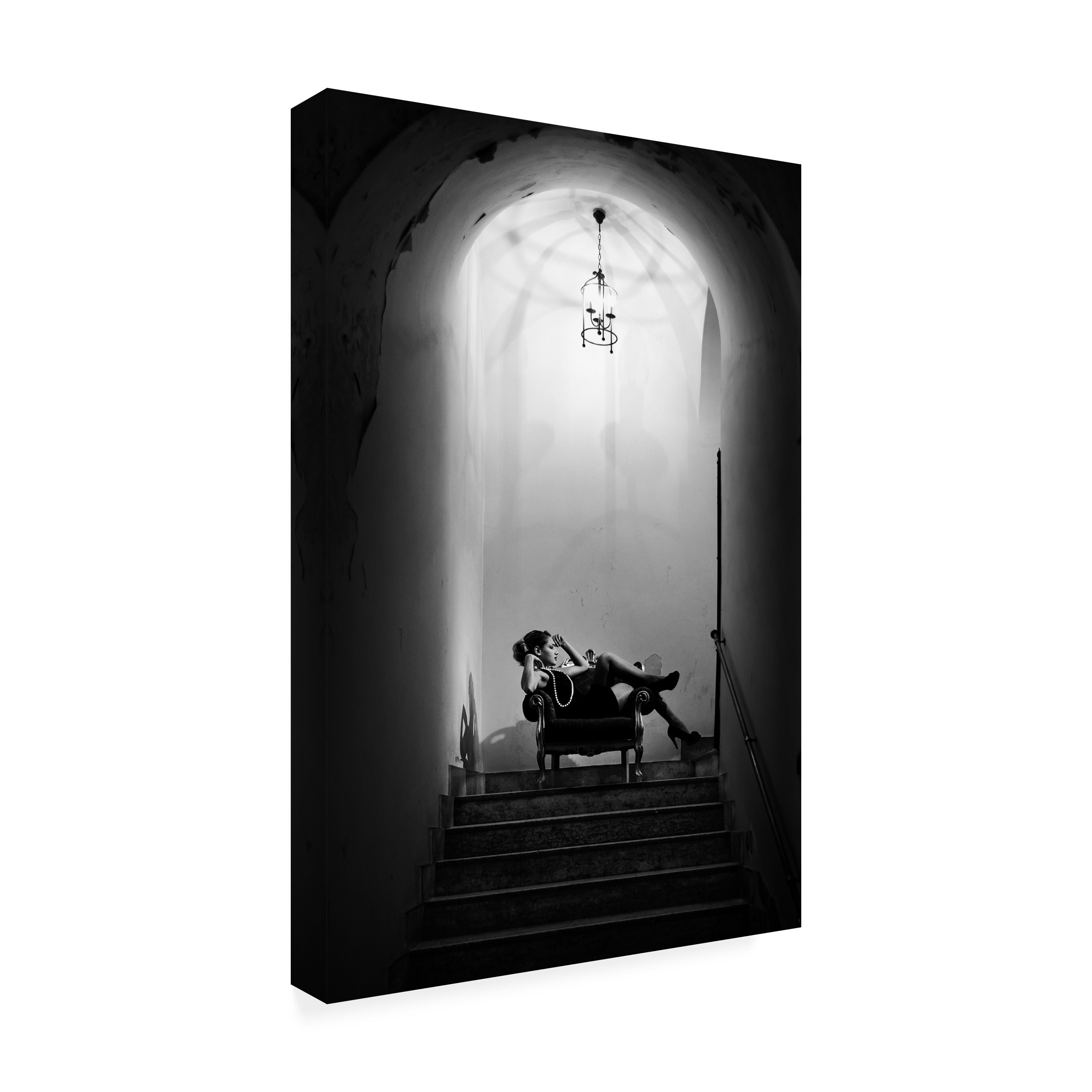 Lillo Bonadonna 'Waiting Here' Canvas Art